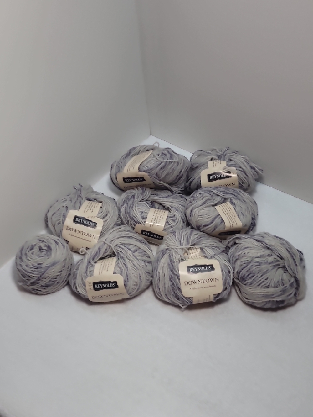 Reynolds Downtown Soft Gray Decorative Yarn - 9 - Skeins - NWT